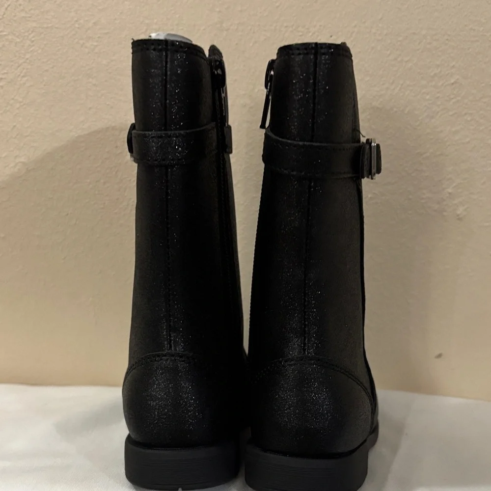 Josephine Stride Rite Black Ankle Booties Size 7M girl New  without box